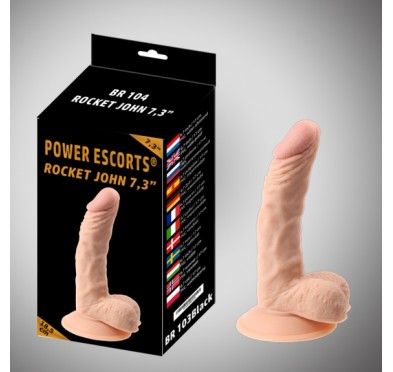 Wygięte realistyczne dildo z przyssawką penis 18cm